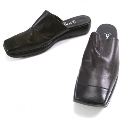 Chanel Leather Slides 40.5 1 of 7