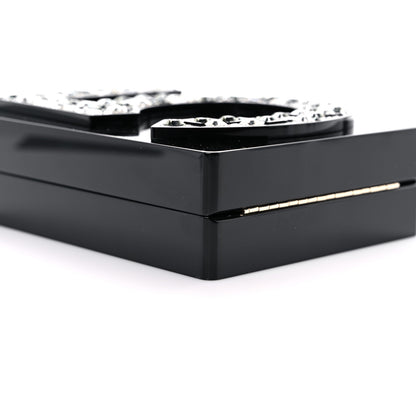 Chanel Plexiglass Strass Mosaic No 5 Minaudière Clutch Black 7 of 13