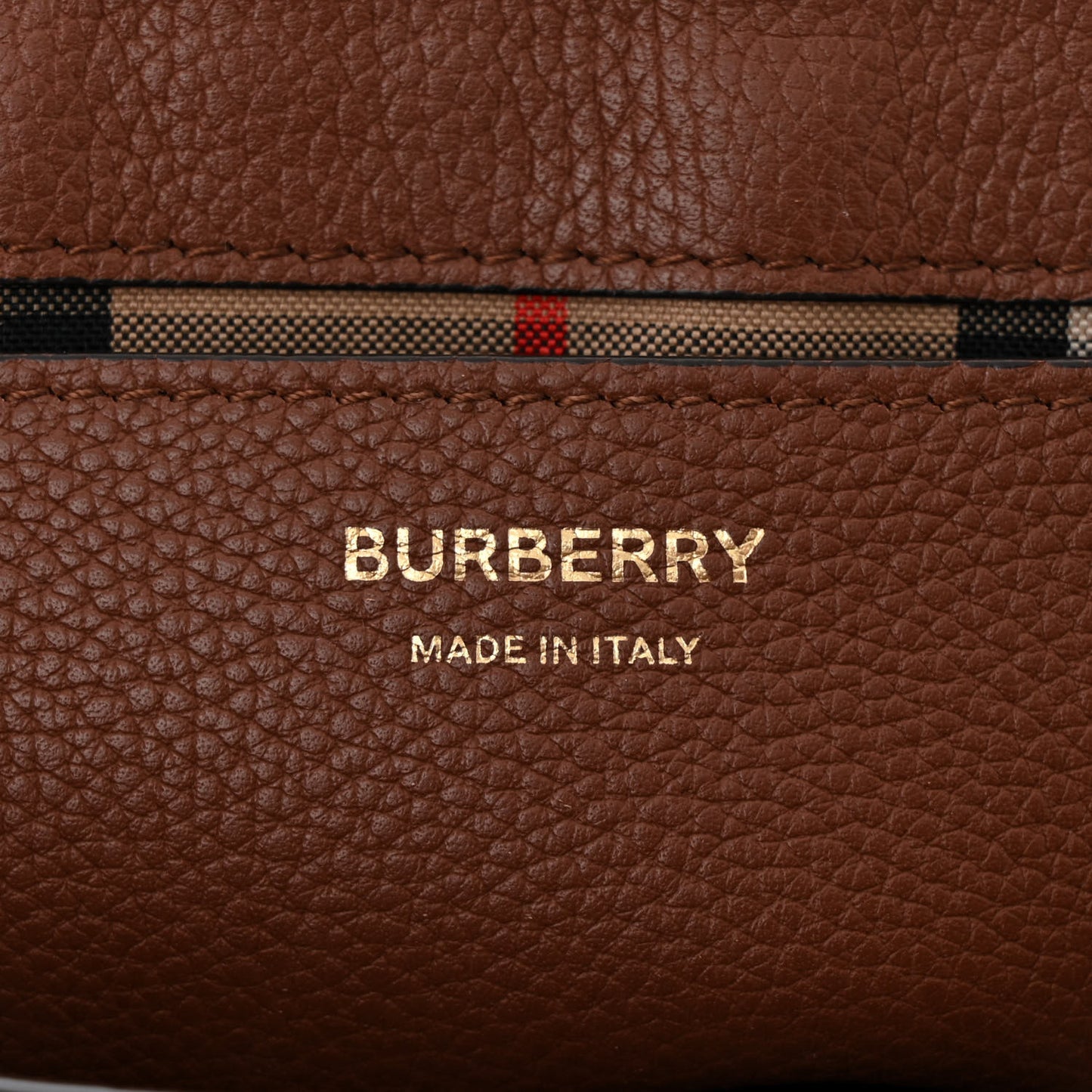 Calfskin Vintage Check Note Crossbody Bag Tan