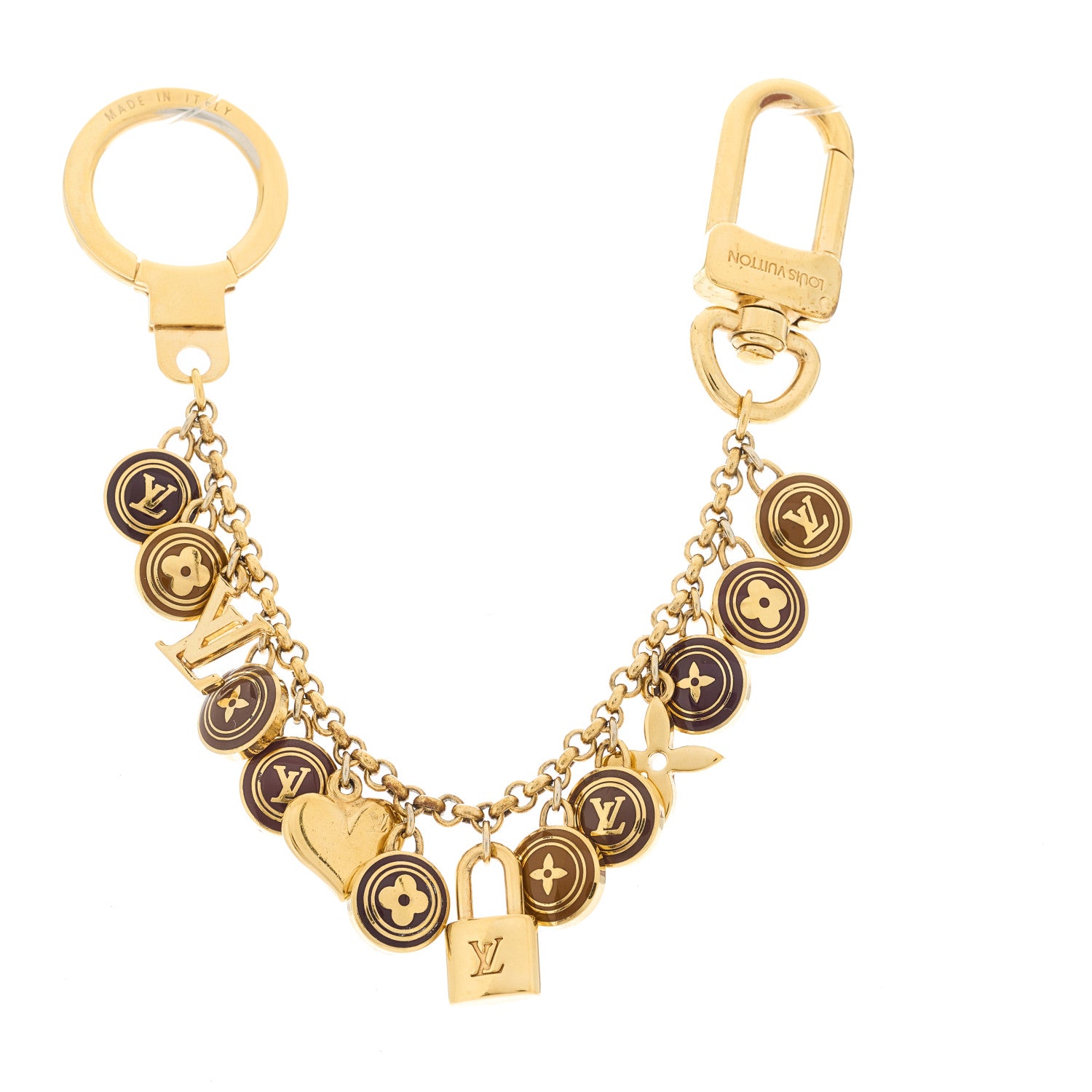 Louis Vuitton Pastilles Key Chain Bag Charm Brown 1 of 4