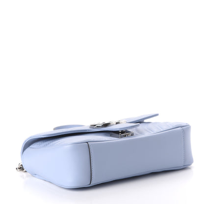 Gucci Calfskin Matelasse Mini GG Marmont Shoulder Bag Porcelain Light Blue 4 of 10