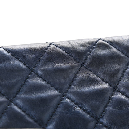 Chanel Metallic Aged Calfskin Quilted 2.55 Reissue 227 Flap Blue 16 of 18