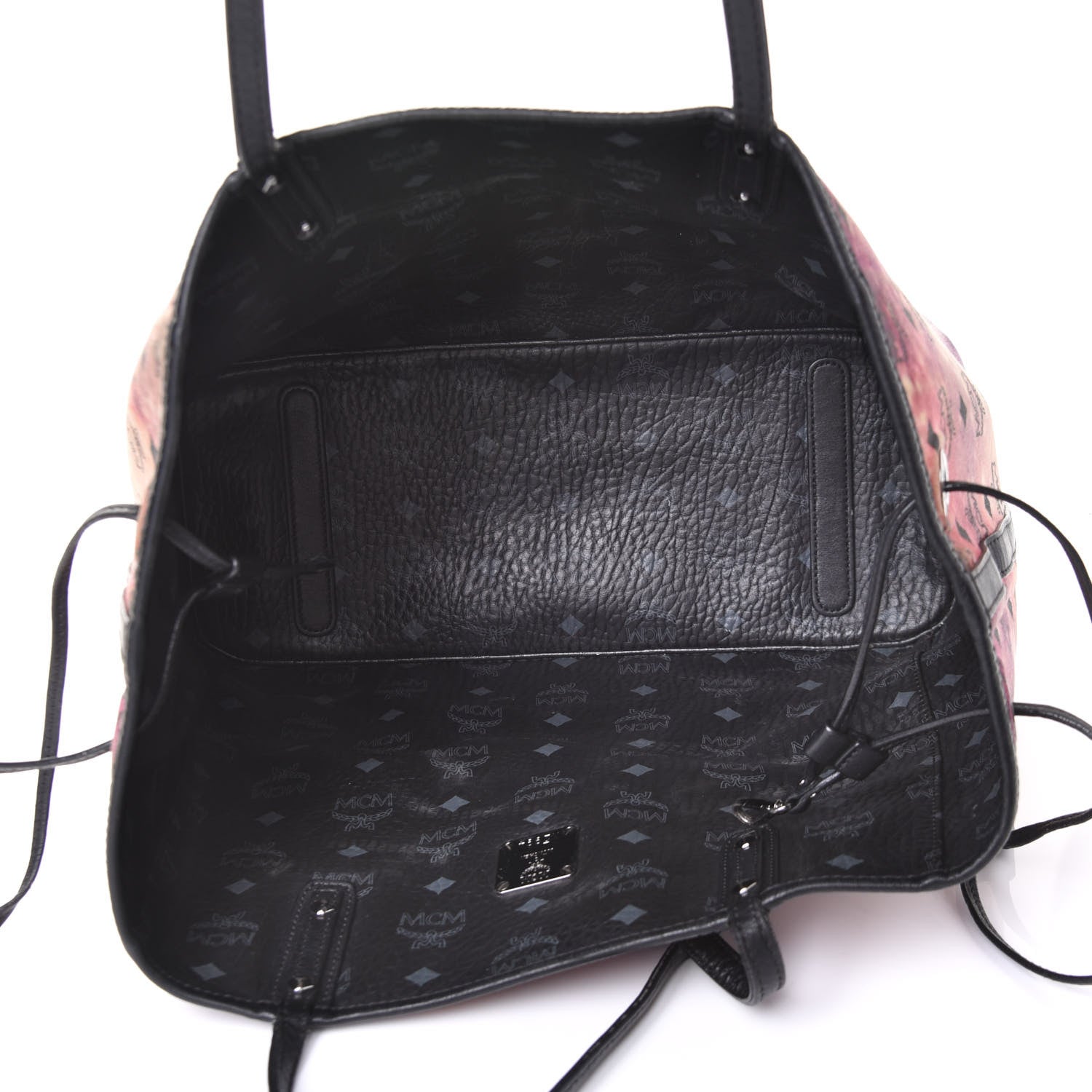 MCM Metallic Galaxy Visetos Medium Project Reversible Shopper Tote Black Multicolor 8 of 9