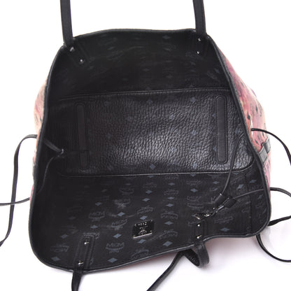 MCM Metallic Galaxy Visetos Medium Project Reversible Shopper Tote Black Multicolor 8 of 9