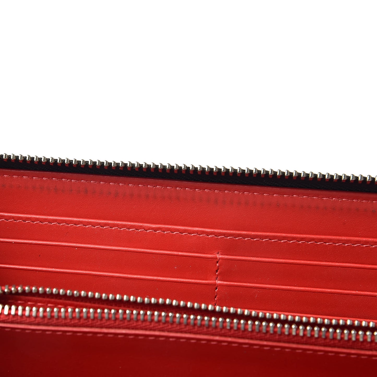 Patent Loubitag Graffiti Panettone Zip Wallet Black