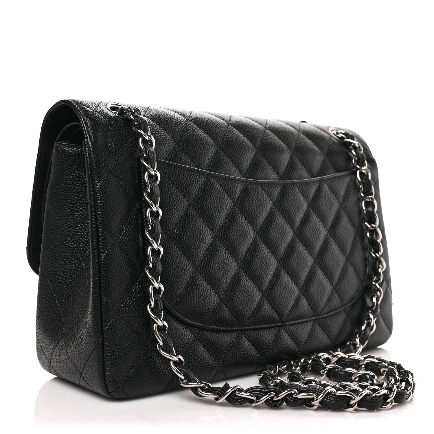 Chanel Caviar Quilted Jumbo Double Flap Black 3 of 9