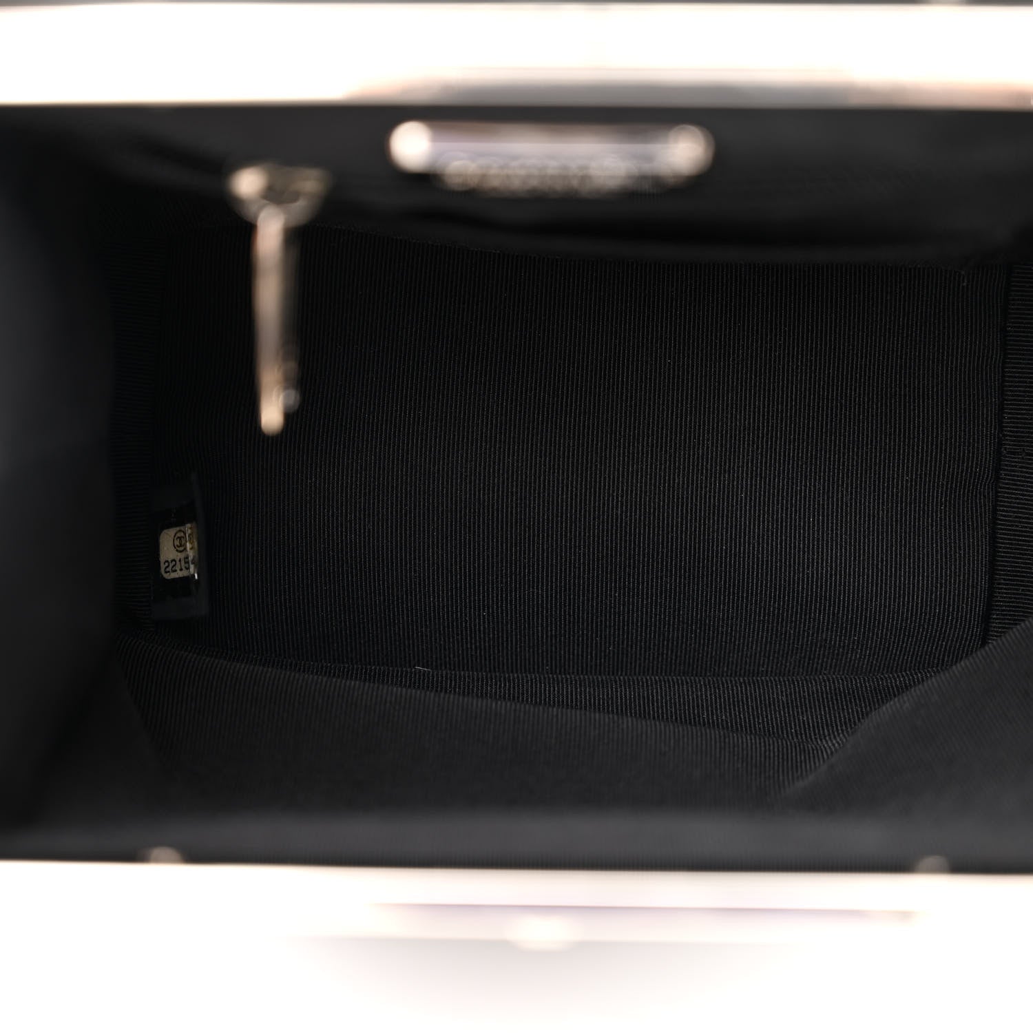 Chanel Metallic Lambskin Quilted CC Vanity With Chain Black 5 of 11