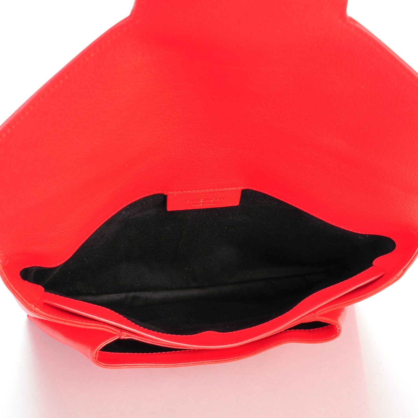 Sugar Goatskin Medium Antigona Envelope Clutch Medium Red