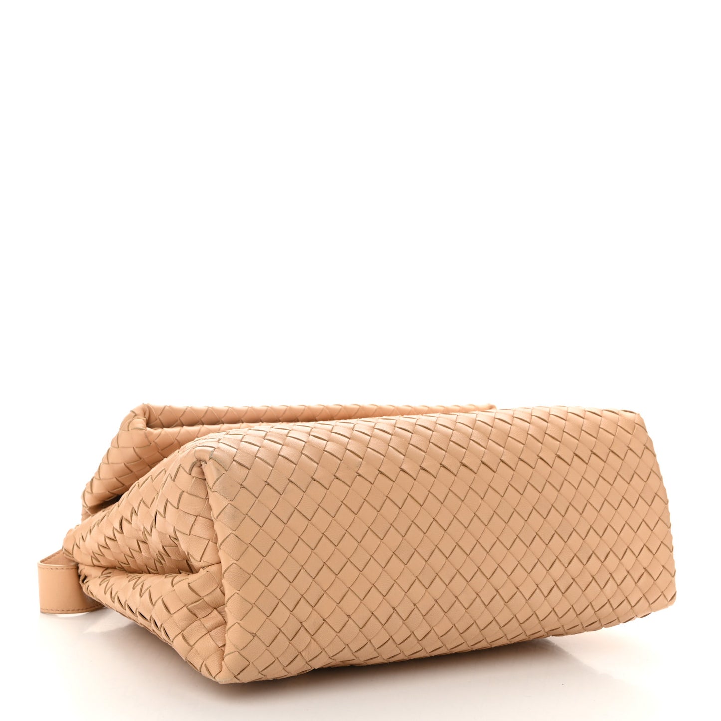 Nappa Intrecciato The Fold Crossbody Almond