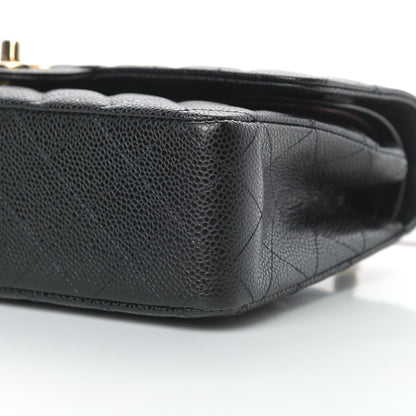 Chanel Caviar Quilted Medium Double Flap Black 10 of 11