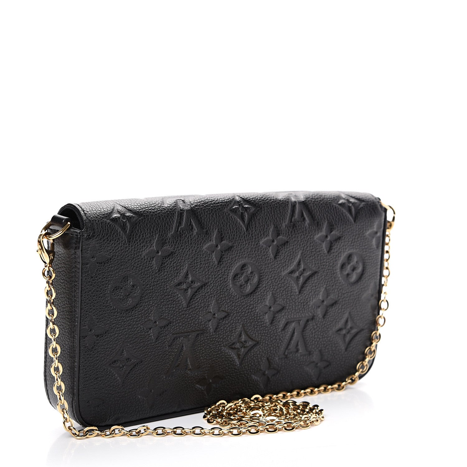 Louis Vuitton Empreinte Pochette Felicie Chain Wallet Black 2 of 11
