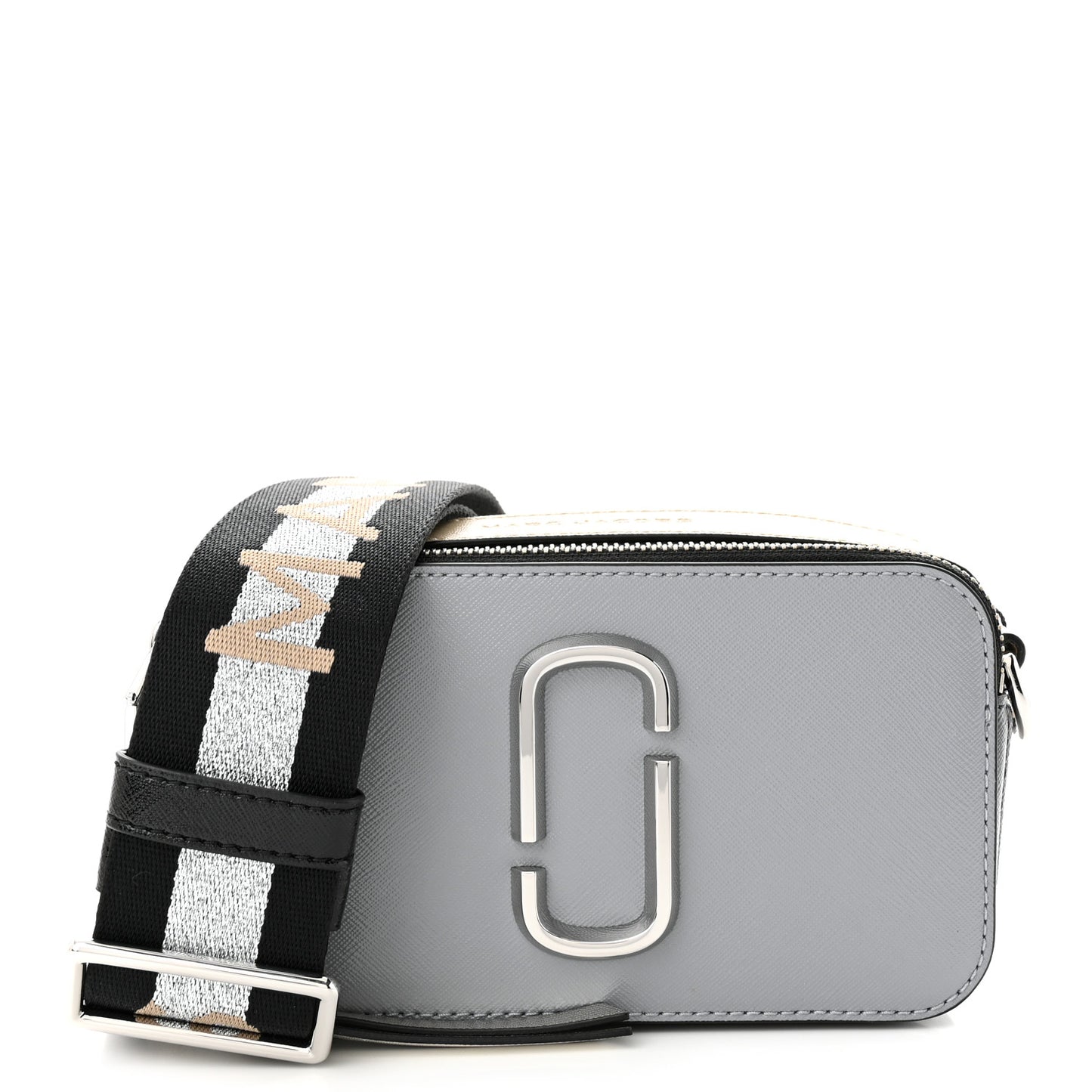 Saffiano Small Snapshot Camera Bag Wolf Grey