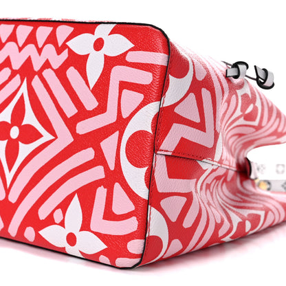 Louis Vuitton Monogram Giant Crafty NeoNoe MM Rouge Rose Creme 7 of 8