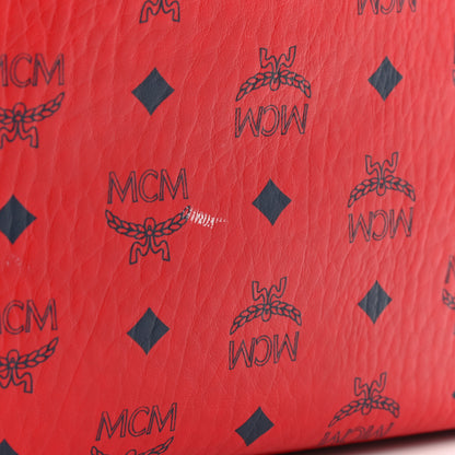 MCM Visetos Medium Liz Reversible Shopper Tote Ruby Red 17 of 17