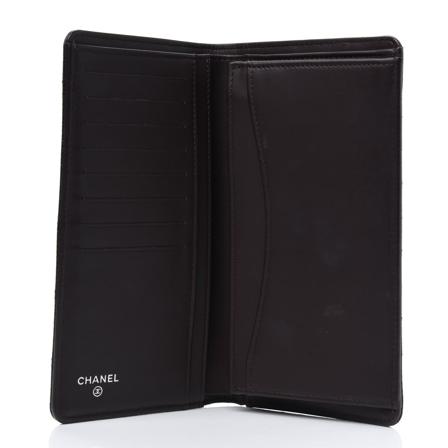 Caviar Quilted Yen Wallet Black