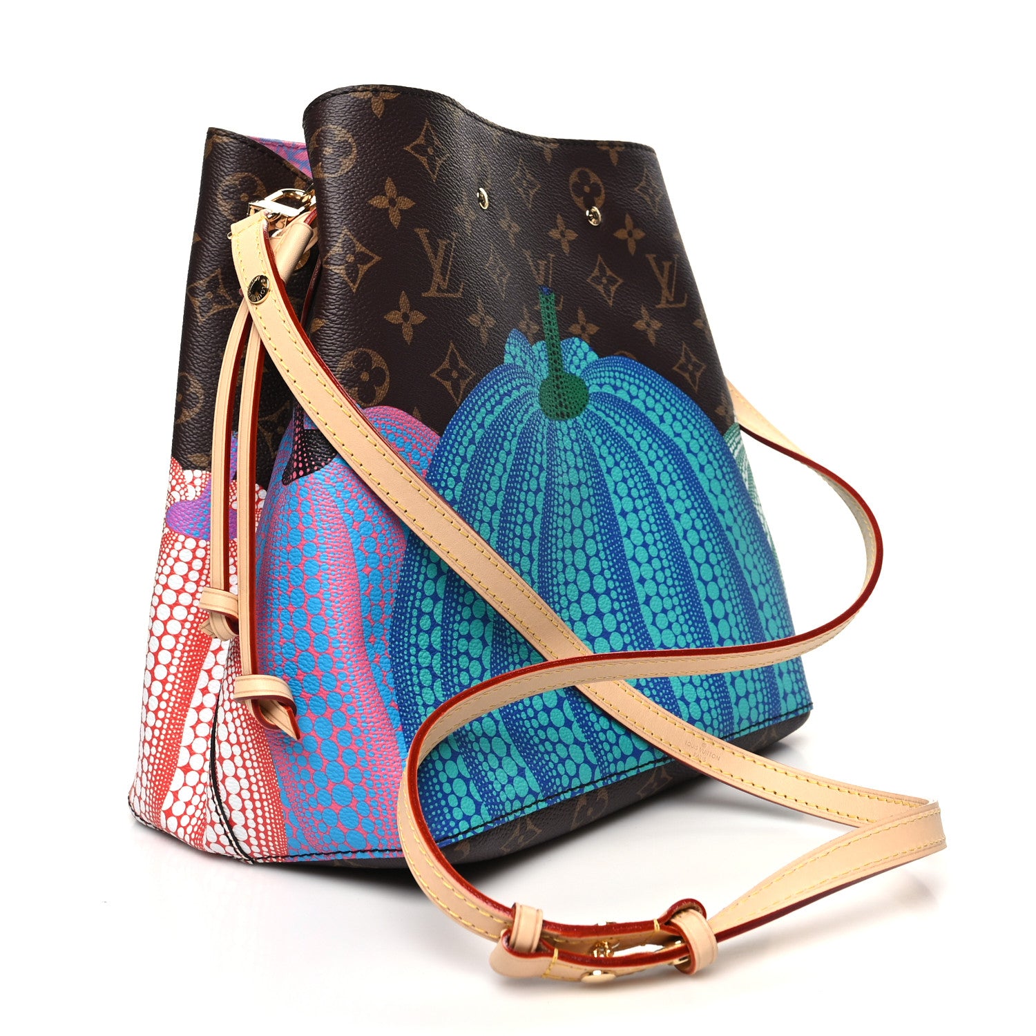 Louis Vuitton LV X YK Monogram Kusama Pumpkin Neonoe MM 3 of 12