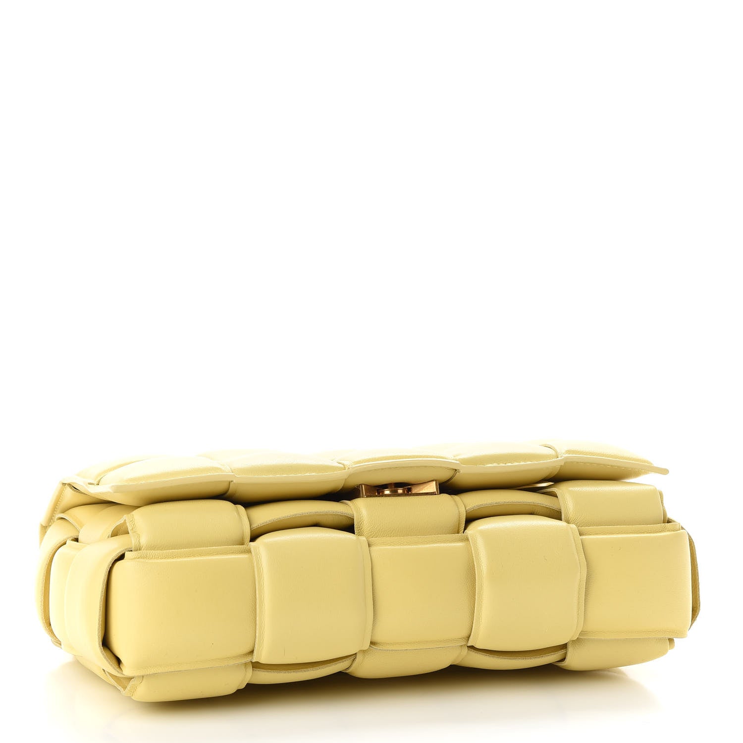 Bottega Veneta Lambskin Maxi Intreccio Padded Chain Cassette Crossbody Bag Butter 4 of 8