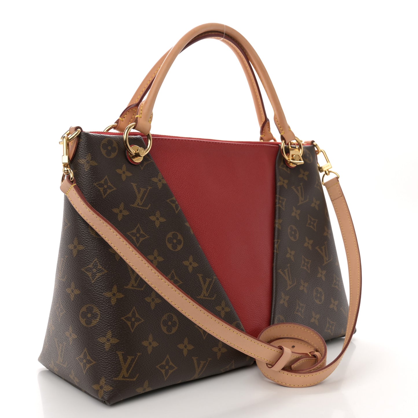 Monogram V Tote MM Cherry