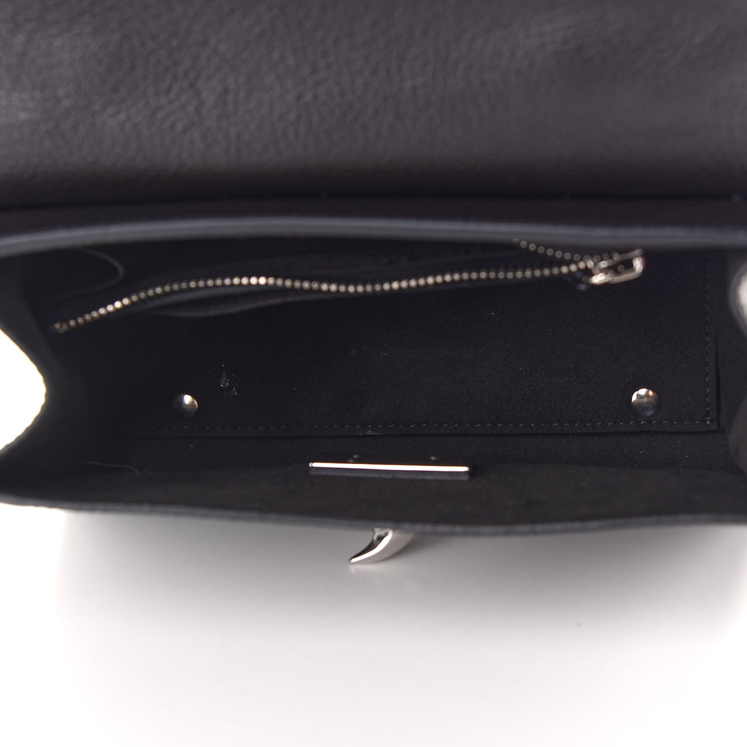 Givenchy Grained Calfskin Mini Shark Lock Satchel Black 7 of 9