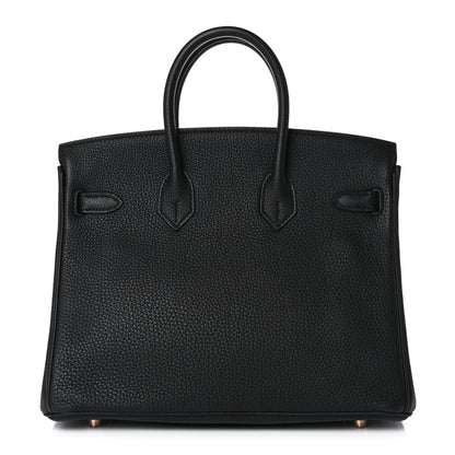 Hermes Togo Birkin 25 Black 4 of 34