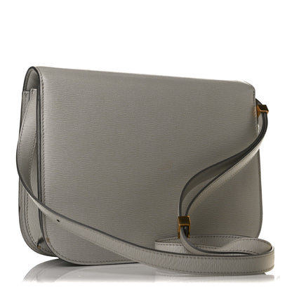 Celine Liege Calfskin Medium Classic Box Flap Bag Pale Grey 3 of 12