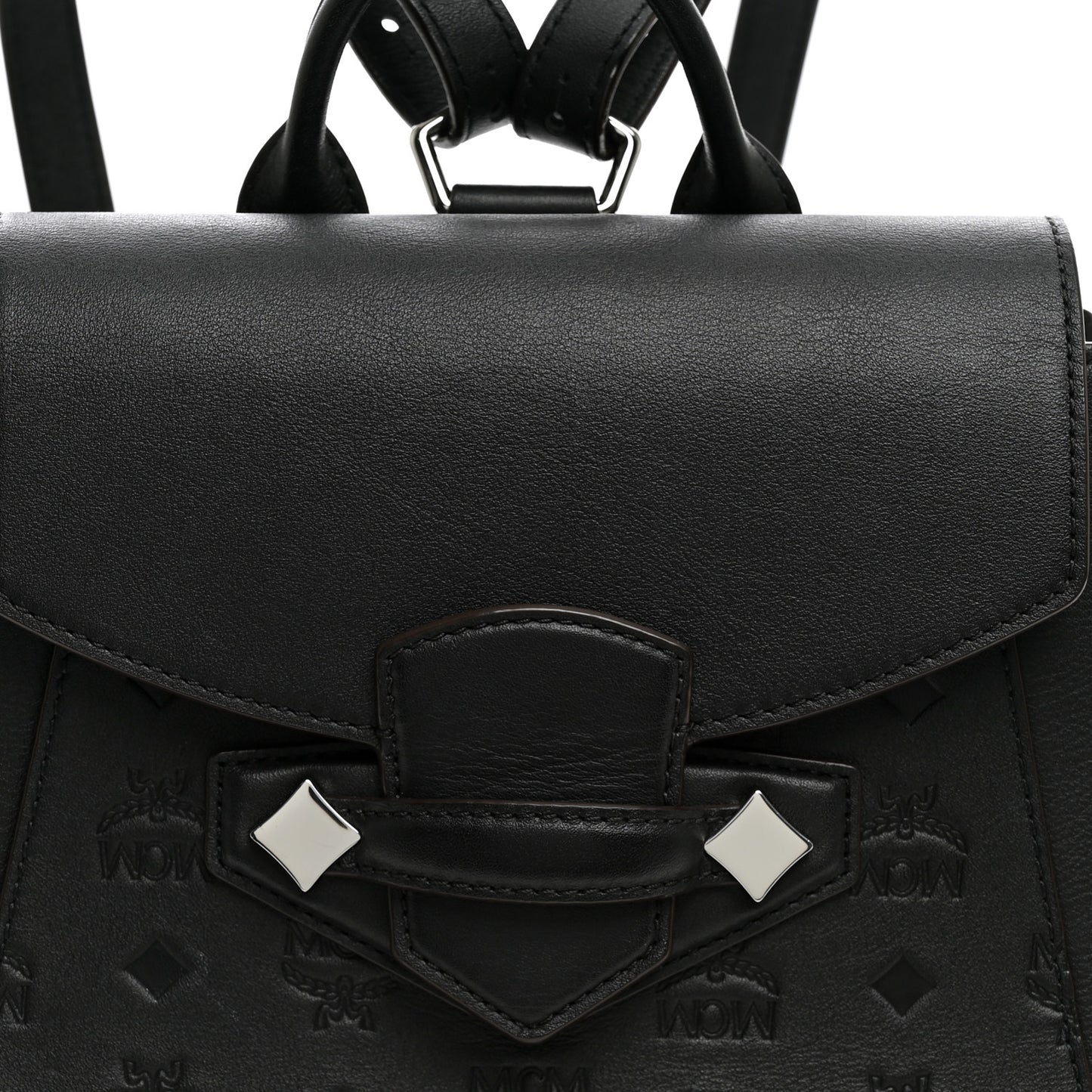Calfskin Ottomar Monogram Essential Small Backpack Black