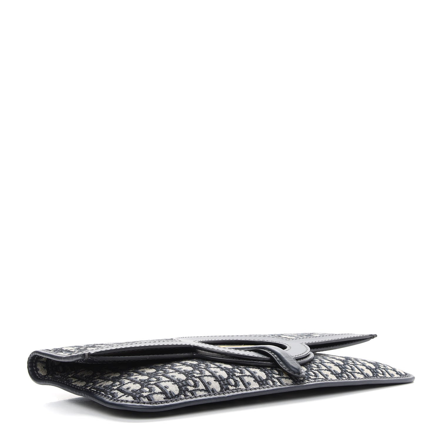 Christian Dior Oblique Fold Over Clutch Blue 5 of 10
