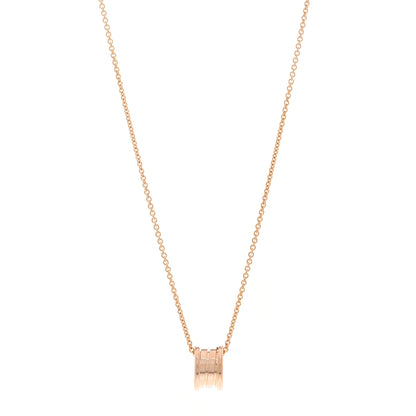 Bulgari 18K Rose Gold B.Zero1 Pendant Necklace 1 of 4