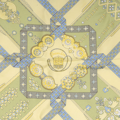 Hermes Silk Brins D Or Pocket Sqaure 1 of 5