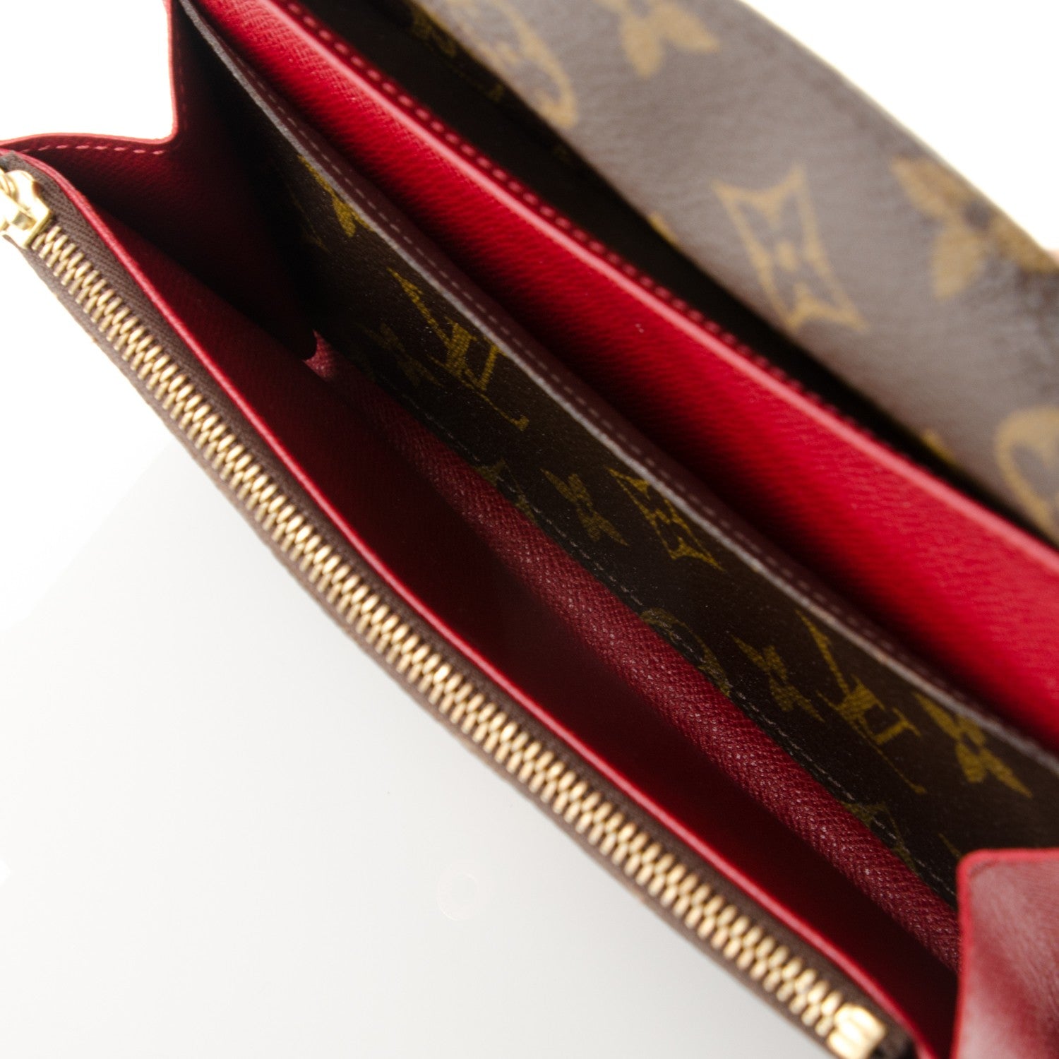 Louis Vuitton Monogram Emilie Wallet Rouge 5 of 8