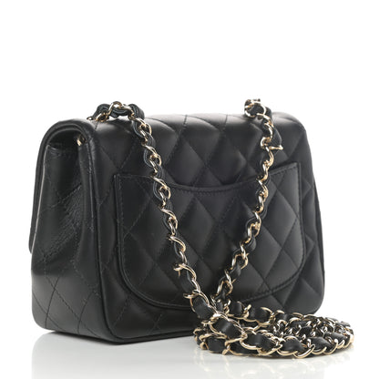 Chanel Lambskin Quilted Mini Square Flap Black 3 of 13