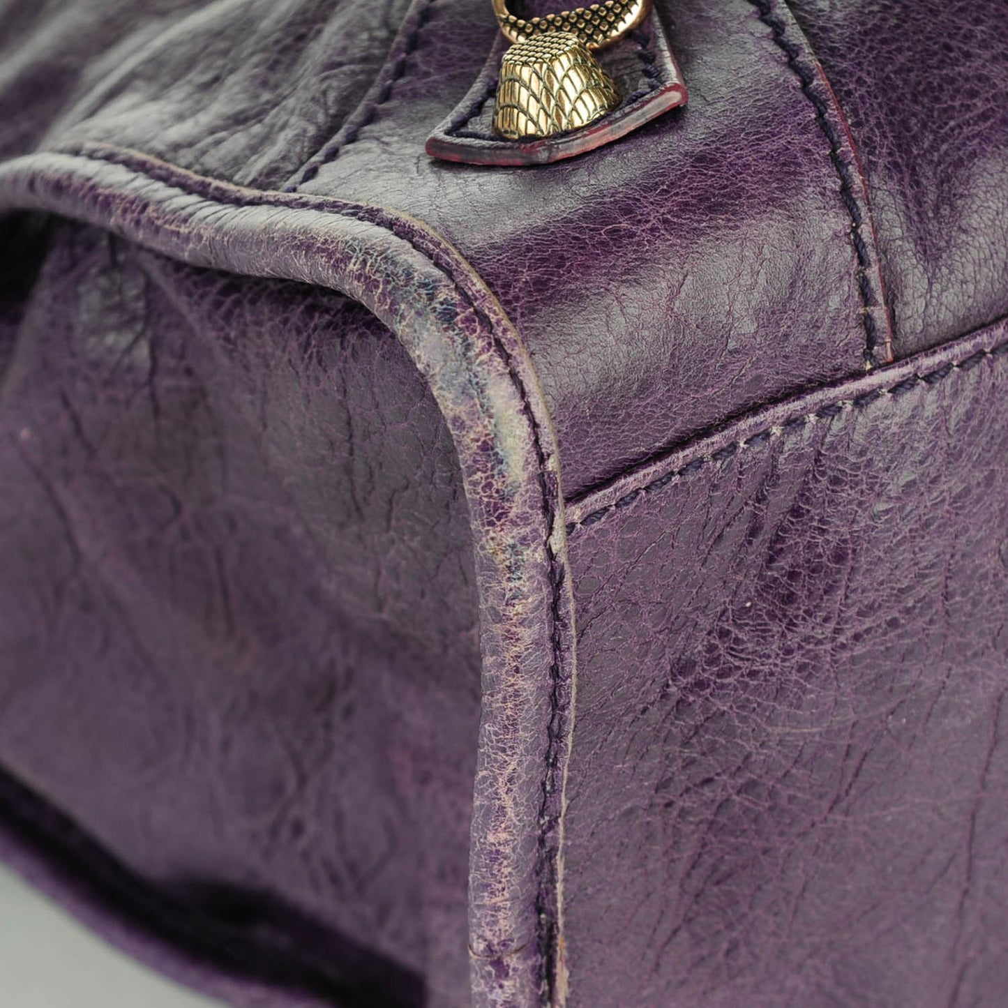 Agneau Giant 12 Rose Gold Hardware City Dark Violet