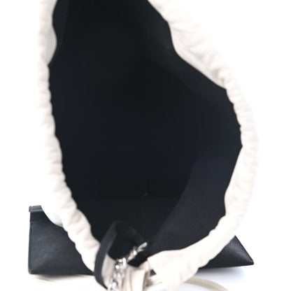 Saint Laurent Lambskin Teddy Drawstring Bag White 4 of 4