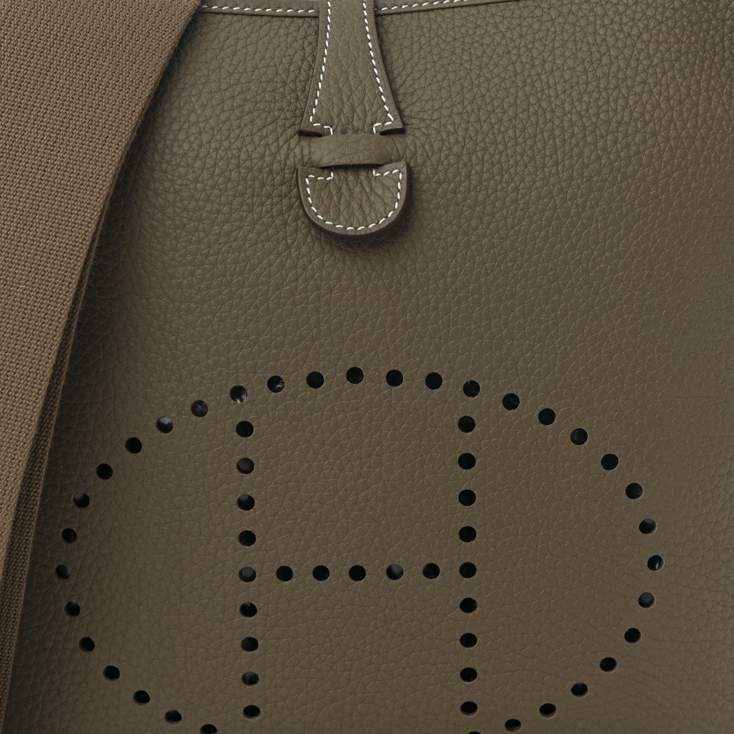 Hermes Taurillon Clemence EVELYNE III PM Etoupe 8 of 11