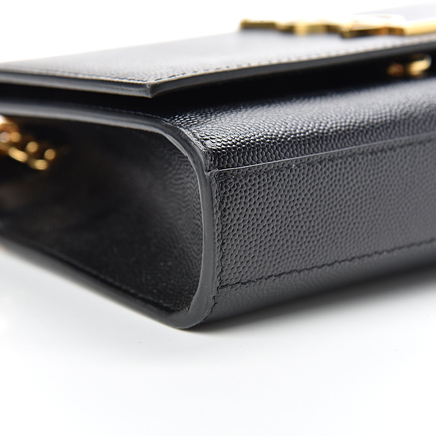 Saint Laurent Grain De Poudre Small Monogram Kate Satchel Black 8 of 12