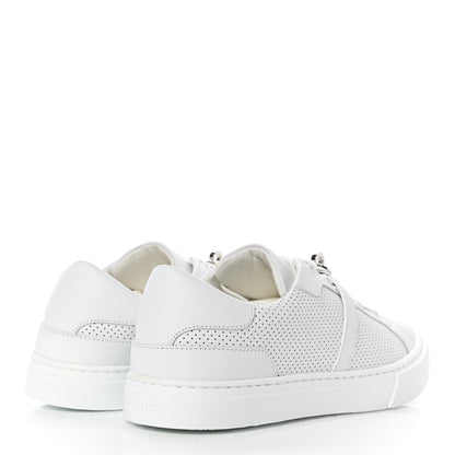 Hermes Calfskin Perforated Day Sneakers 38 White 4 of 8