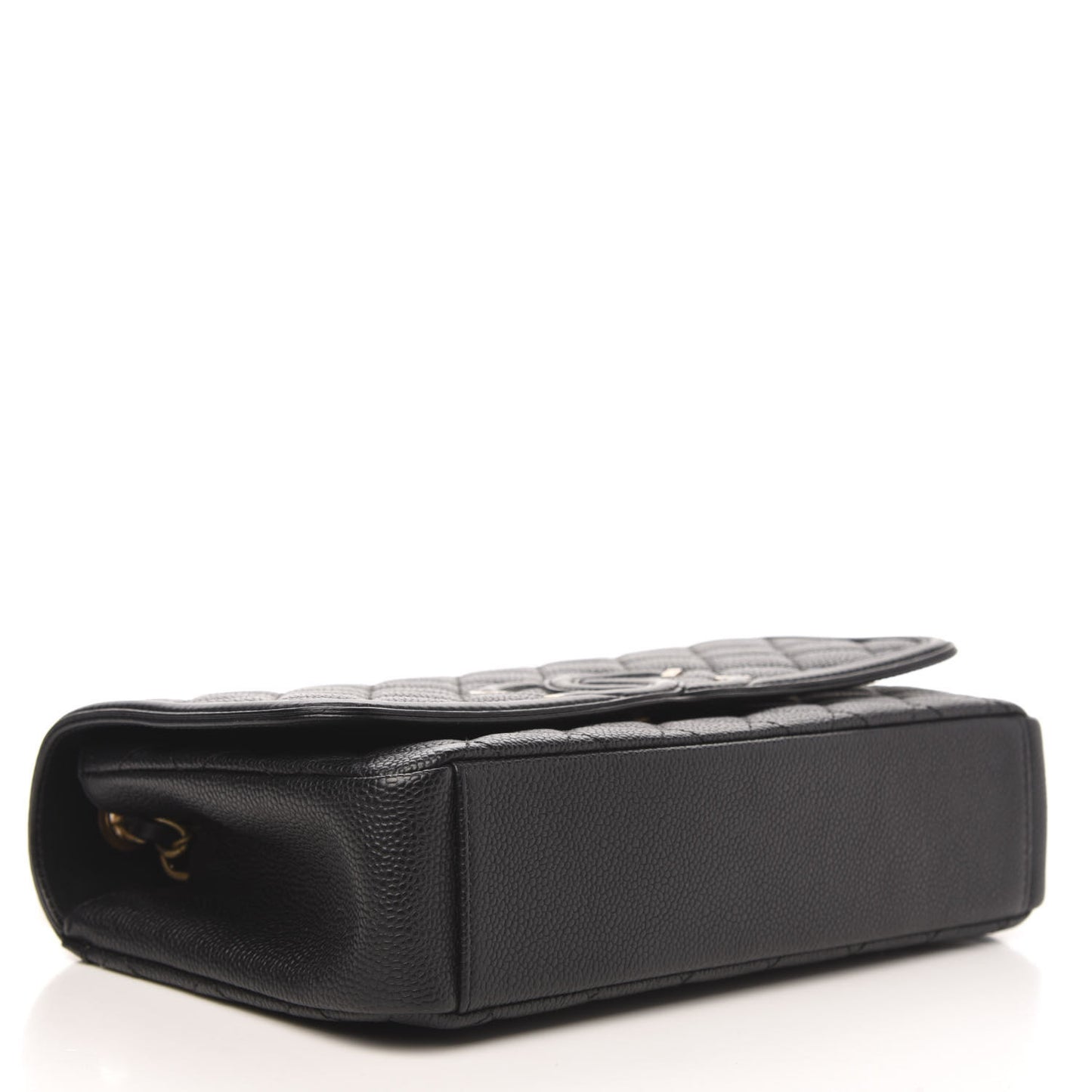 Caviar Quilted Medium CC Filigree Flap Black