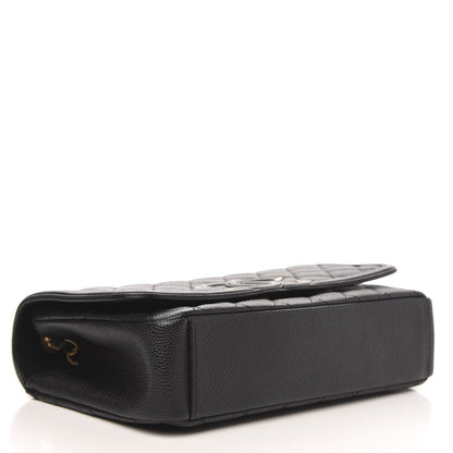 Chanel Caviar Quilted Medium CC Filigree Flap Black 4 of 12