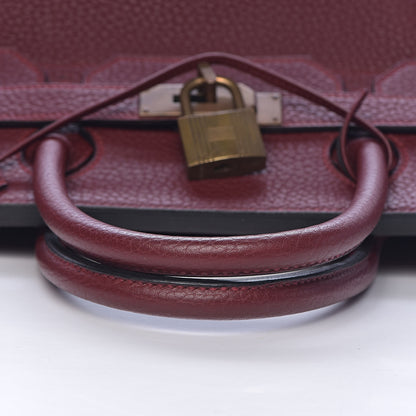 Hermes Fjord HAC Birkin 45 Rouge H 20 of 43