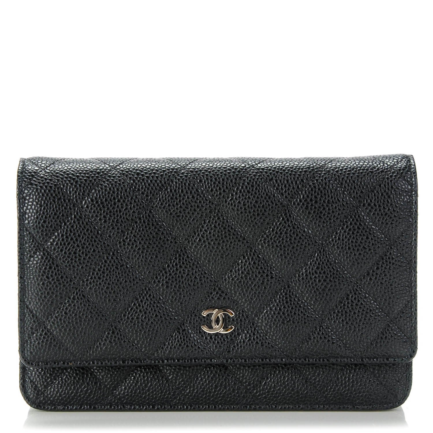 Chanel Caviar Quilted Wallet On Chain WOC Black 1 of 8