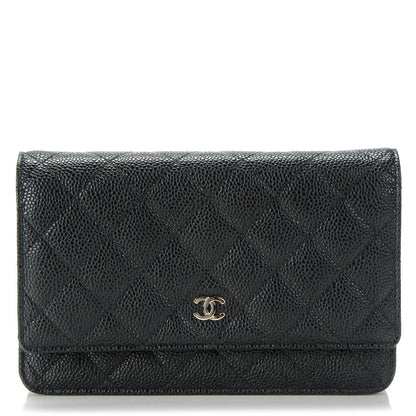 Chanel Caviar Quilted Wallet On Chain WOC Black 1 of 8