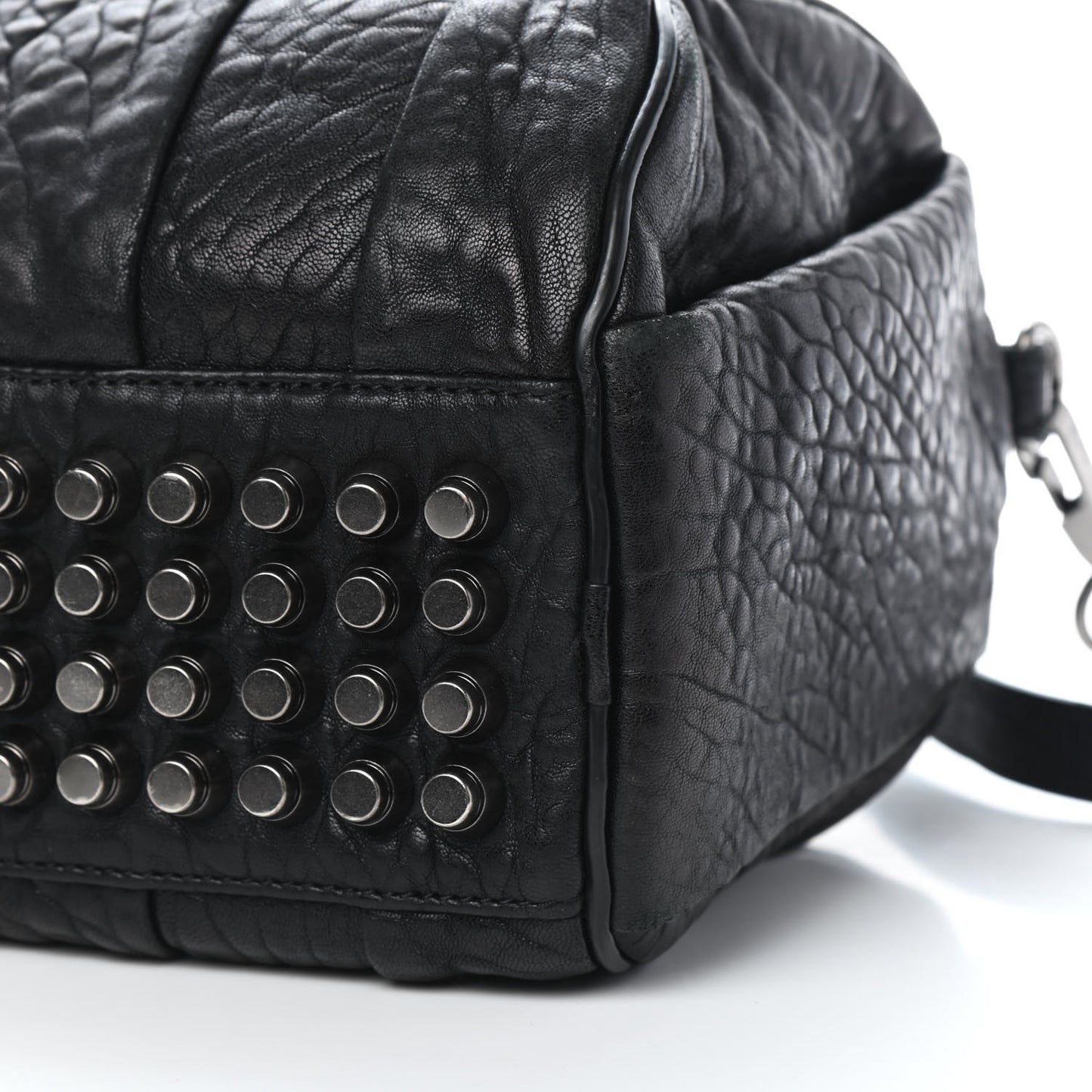 Pebbled Lambskin Rockie Black Nickel Hardware