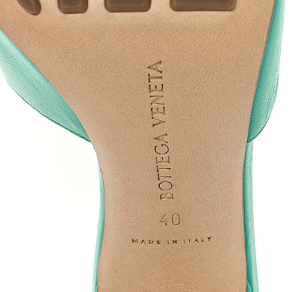 Bottega Veneta Lambskin Stretch Mule Sandals 40 Acid Turquoise 7 of 8