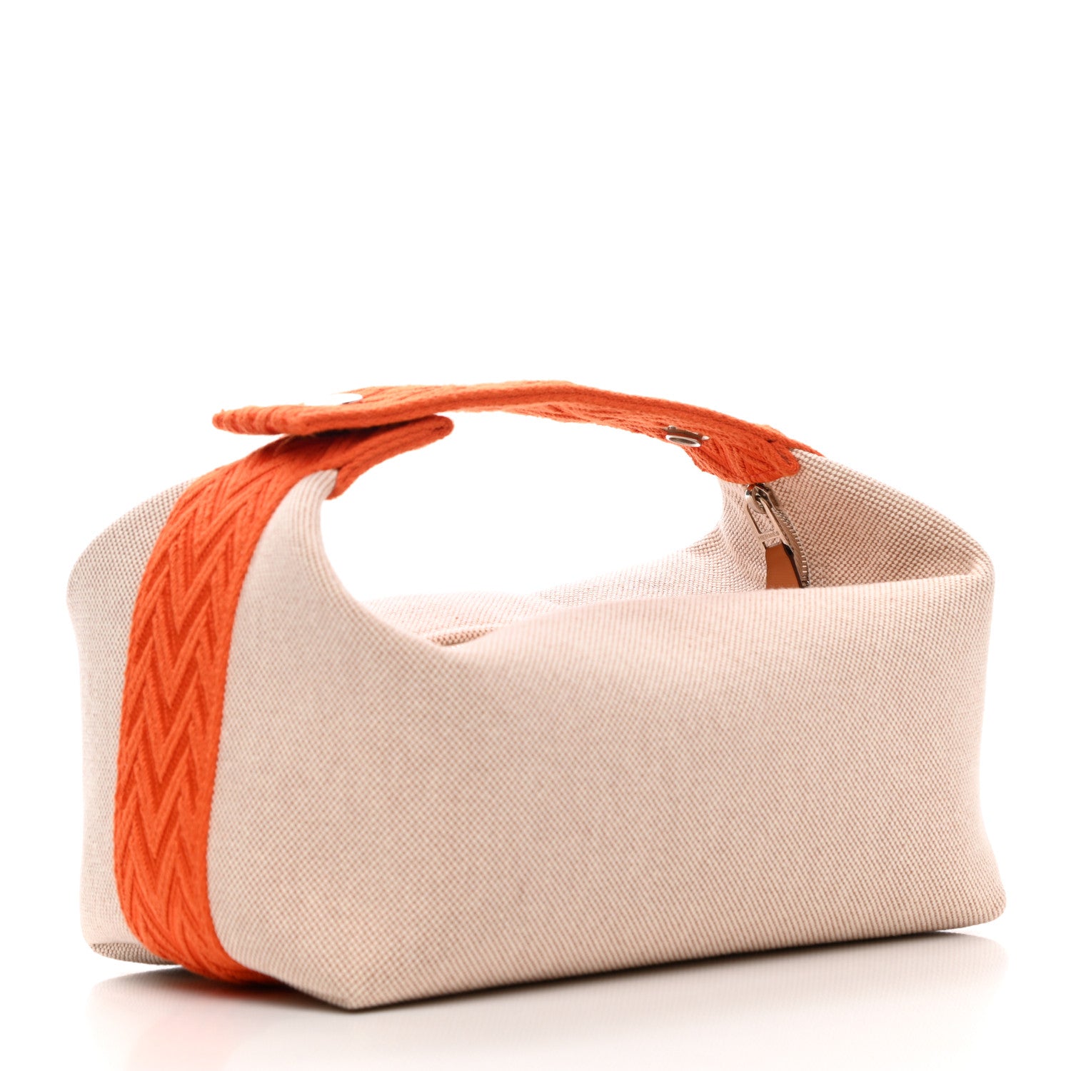 Hermes Canvas Small Bride-A-Brac Pouch Natural Orange 3 of 6