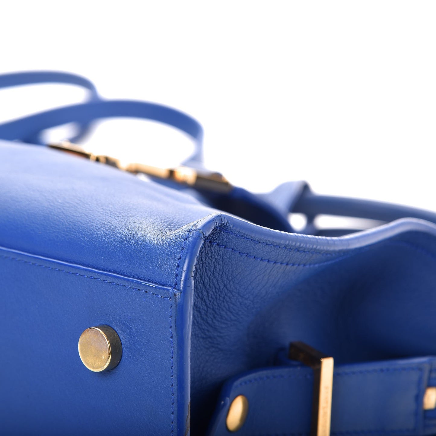 Calfskin Monogram Baby Cabas Blue Majorelle