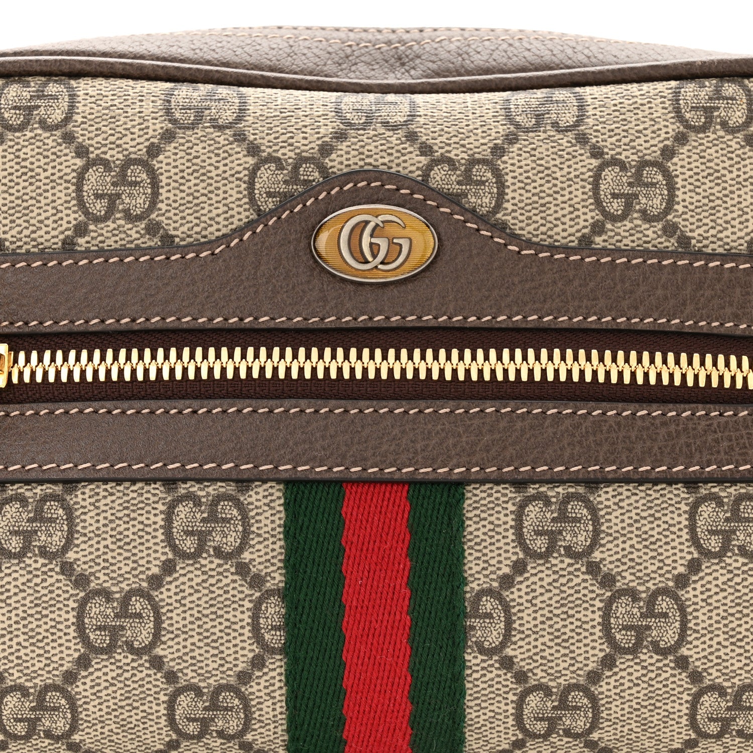 Gucci GG Supreme Monogram Web Small Ophidia Belt Bag 85 34 Dark Brown 8 of 12