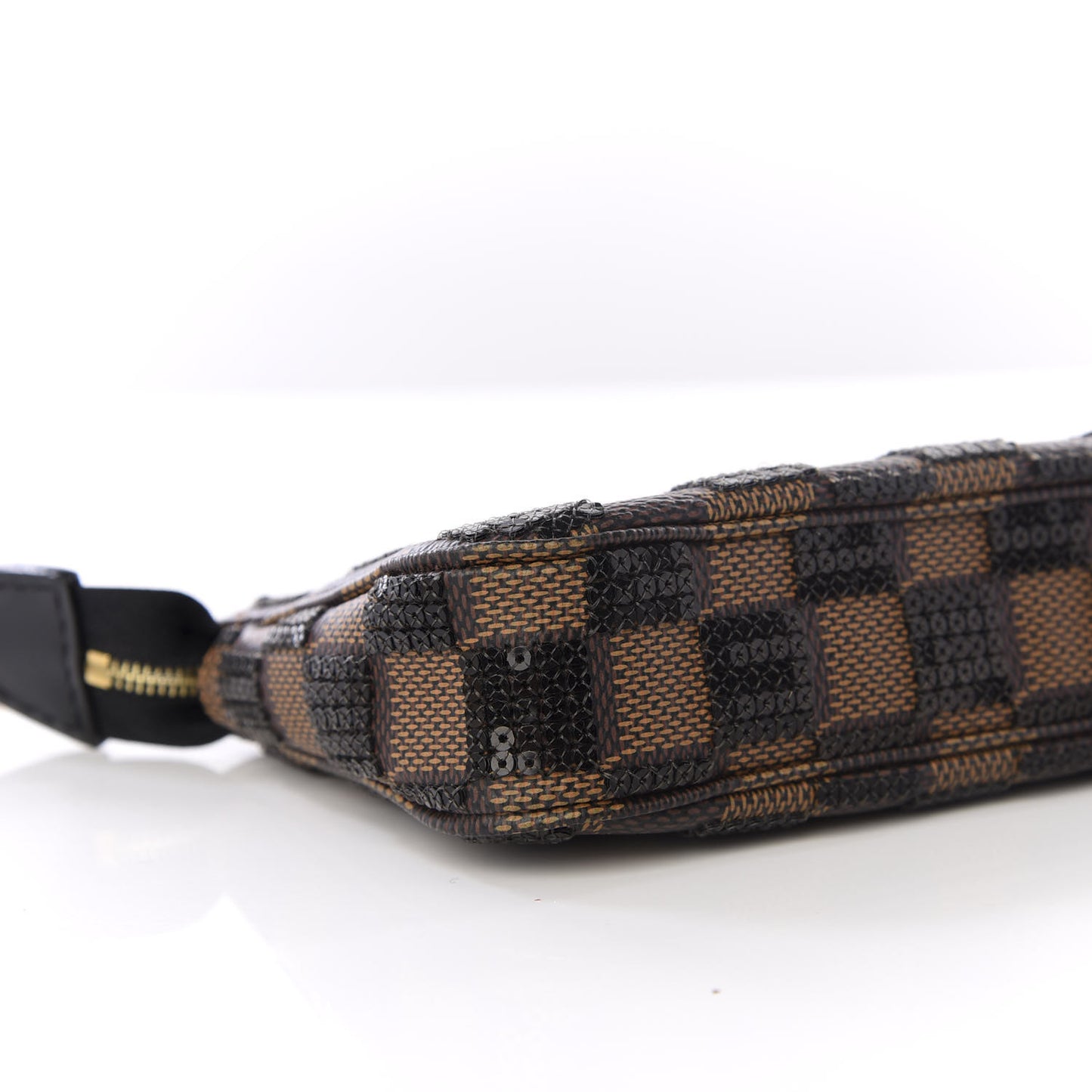 Damier Paillettes Mini Pochette Accessories Black