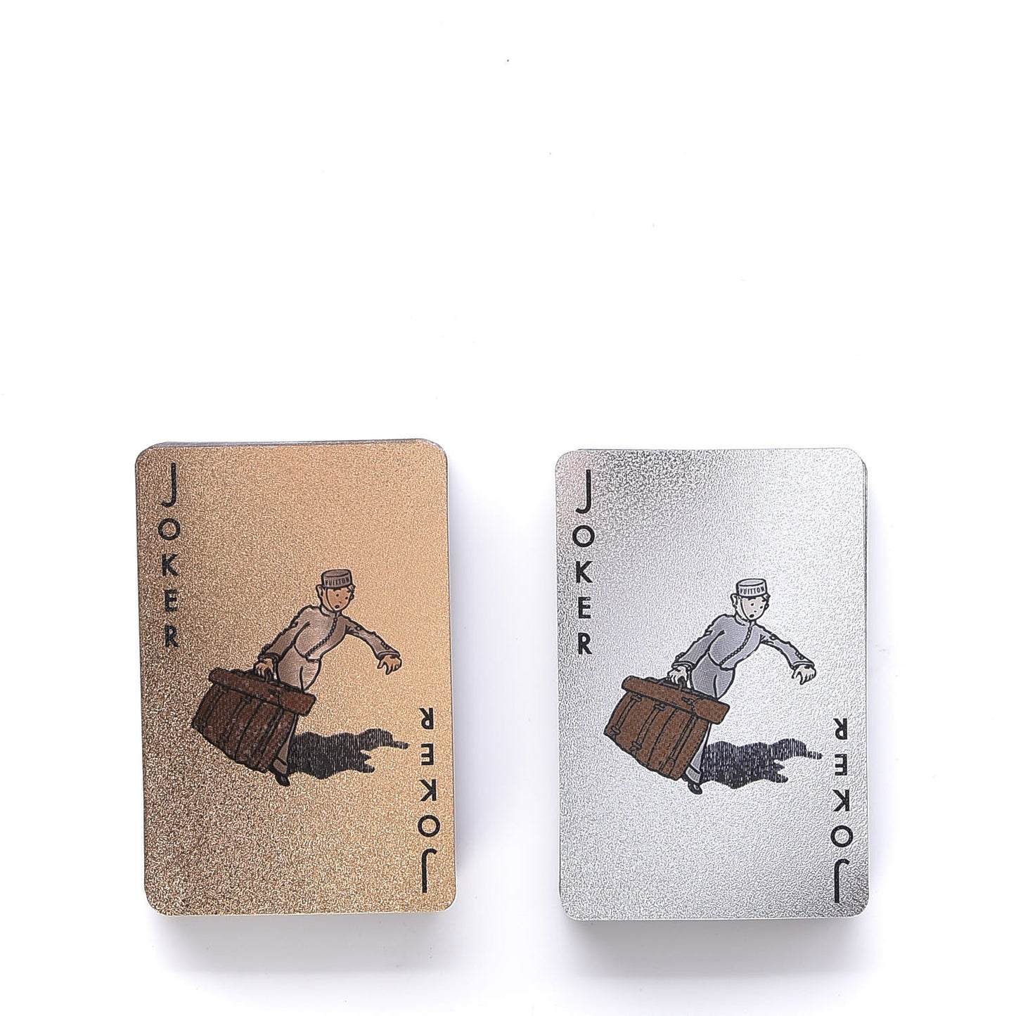 Damier Metallic Playing Cards Set of 2