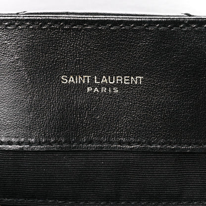 Saint Laurent Calfskin Y Quilted Monogram Large Loulou Chain Satchel Black 7 of 13