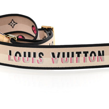 Louis Vuitton Jacquard Speedy Bandouliere 20 Shoulder Strap Black 3 of 4